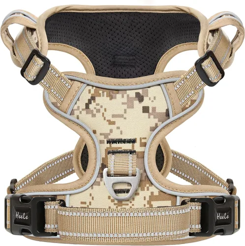 Miniatura 50 de Arnés para perro HEELE para perros grandes sin tirones Chaleco arnés para perro grande con mango acolchado suave reflectante para entrenamiento al