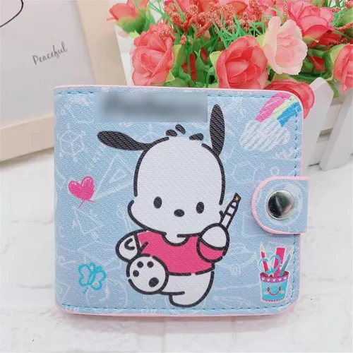Miniatura 2 de COWLAT Cartera de anime con diseño de dibujos animados, Painting-P0cha Wallet, Anime