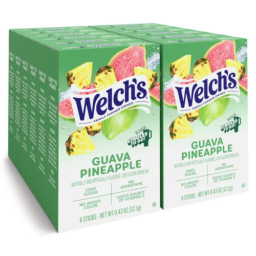 Miniatura 12 de Welch's Singles To Go! Paquete variado de mezcla de bebida de arándano, paquetes de sabor de agua sin azúcar, sin aspartamo, sin tintes