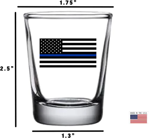 Miniatura 2 de Rogue River Tactical Línea azul fina regalo de vidrio de tiro para la aplicación de la ley del oficial de policía