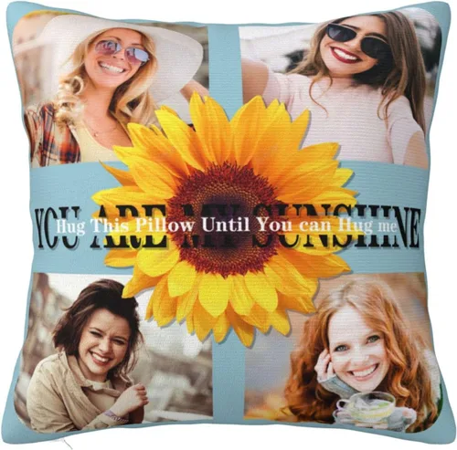 Miniatura 17 de Funda de almohada personalizada con foto de pareja con imagen personalizada con tus seres queridos, regalos personalizados con foto, regalos