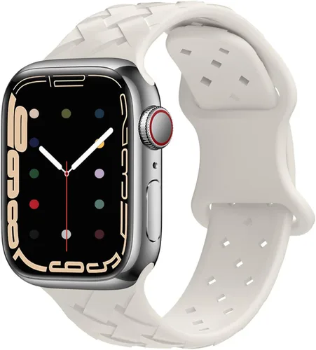Miniatura 8 de Correas de silicona suaves compatibles con Apple Watch Band de 49/45/44/1.654 in 41/40/1.496 in para mujer y hombre, correa deportiva impermeable