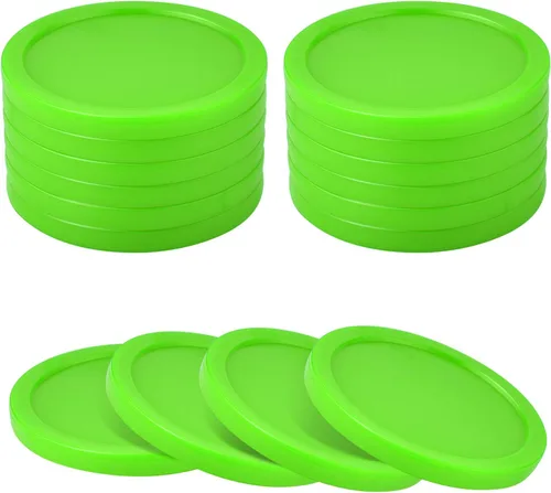 Miniatura 3 de Coopay 12 discos de hockey de aire para el hogar, discos de repuesto pesados de 2.5 pulgadas para mesas de juego, accesorios de equipo, 0.44 onzas