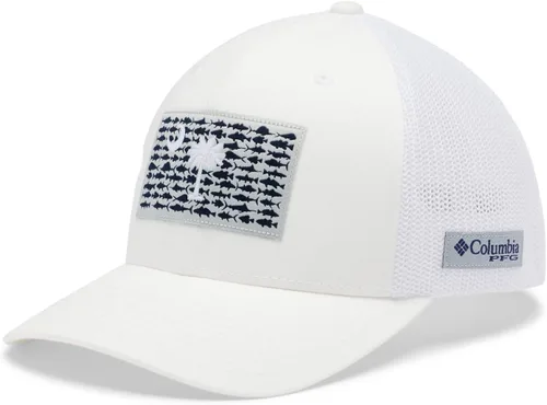 Miniatura 24 de Columbia Gorra unisex de malla con bandera de pez PFG para adultos, corona baja