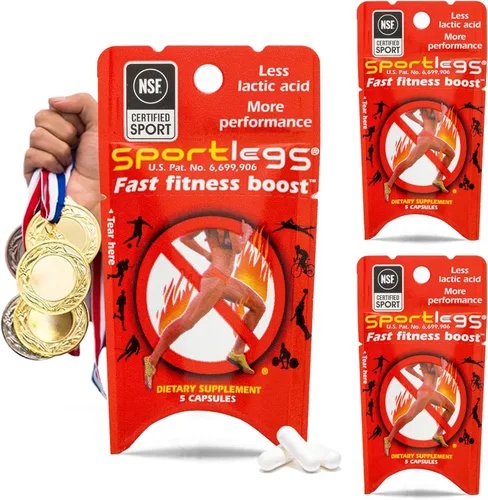 SPORTLEGS Fast Fitness Boost Pre Workout para hombres y mujeres, suplemento de ácido láctico, combustible de resistencia deportiva, suplementos de