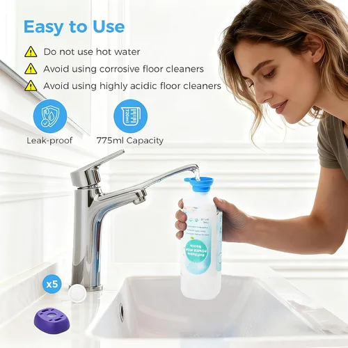 Miniatura 6 de Power Mop™ Botella recargable para mopa multisuperficie Swiffer® PowerMop™, 26.2 fl oz/26 onzas líquidas a prueba de fugas HDPE Solución de botella