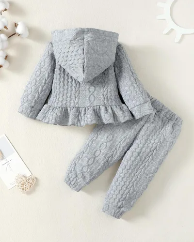 Miniatura 74 de Renotemy Conjunto de ropa para bebé recién nacida, para otoño e invierno, manga larga, pantalones, lindo conjunto de ropa para bebé niña