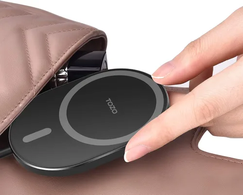 Miniatura 6 de TOZO Cargador inalámbrico portátil ultradelgado 15W Max de carga rápida compatible con iPhone 17/16 Plus/16 Pro Max/15/14/13/SE, Samsung Galaxy