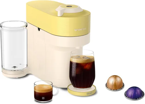 Nespresso Edición Limitada Vertuo Pop+ Cafetera y Máquina de Espresso de De'Longhi, Amarillo Pastel