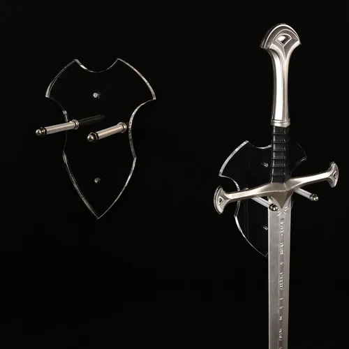 Miniatura 9 de Soporte vertical de acrílico para espada, para 1 espada, katana o hacha, soporte resistente para espada para pared, exhibición de espada samurái