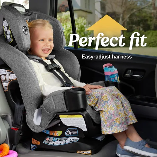 Miniatura 6 de Asiento de coche convertible Graco Extend2Fit 3 en 1 para bebé, orientación hacia atrás y hacia adelante, panel de extensión ajustable para espacio