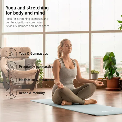 Miniatura 6 de MSPORTS Esterilla de yoga premium antideslizante gruesa – Esterilla de ejercicios extra cómoda para entrenamientos en casa, pilates, estiramiento
