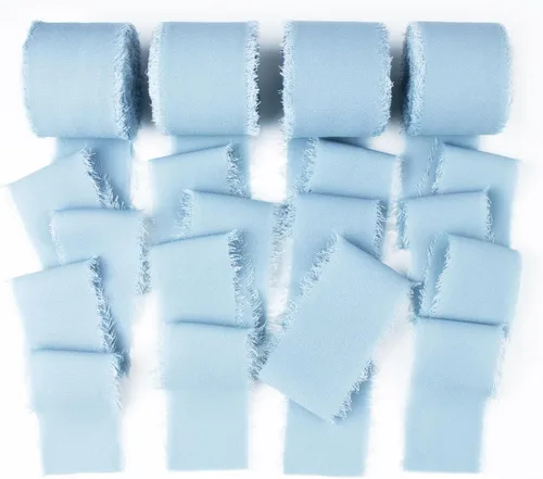 Miniatura 12 de Cinta de gasa verde aguamarina de 1.5 pulgadas x 40 yardas, color azul turquesa, perfecta para envolver regalos, invitaciones de boda y manualidades