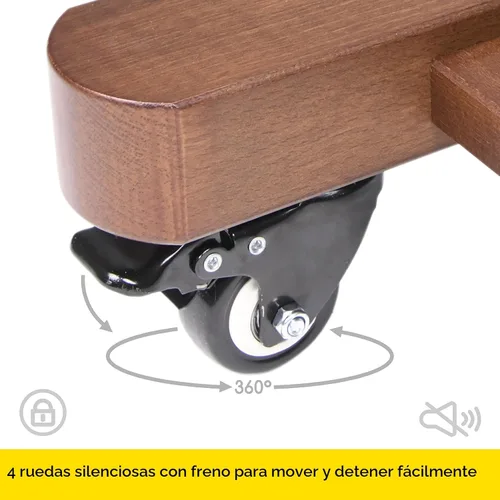Miniatura 6 de MEEDEN Caballete de estudio extragrande con marco en H - Caballete de madera de haya maciza para artista profesional resistente, caballete de Nogal