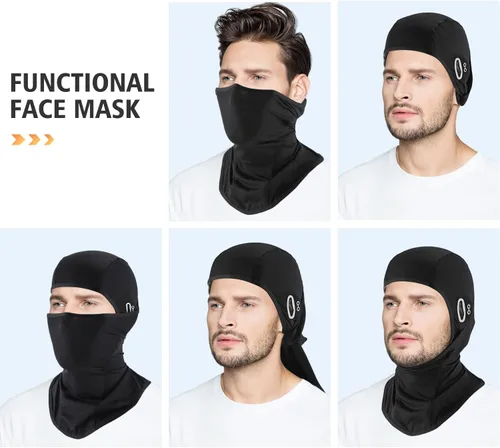 Miniatura 5 de Pasamontañas de verano para hombres y mujeres, máscara facial de seda de hielo refrescante, protección UV, pasamontañas para ciclismo, motociclismo