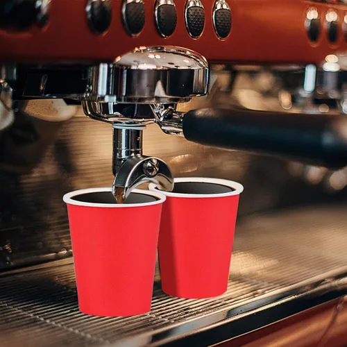 Miniatura 64 de Vasos de papel de 8 onzas, paquete de 150 unidades, tazas de café de papel desechables para bebidas calientes o frías para fiestas, picnic, Azul