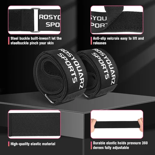 Miniatura 2 de Booty Bands for Working Out, Blood Flow Restriction Bands for Women/Men, Adjustable Velcro Occlusion Resistance Bands BFR Training Bands for Glutes
