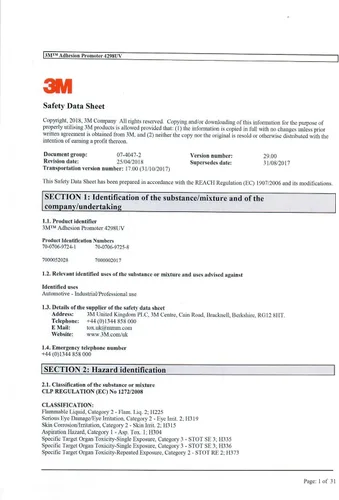 Miniatura 3 de ESI Rotulador de bolígrafo que contiene 3M 4298UV Cinta Imprimación Promotor de Adhesión (.47fl oz/0.5 fl oz)