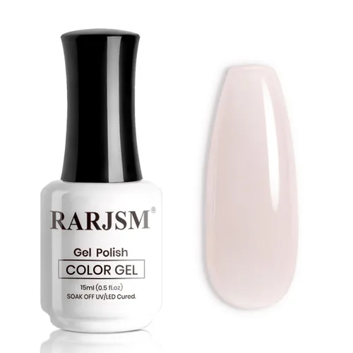 Miniatura 27 de RARJSM Esmalte de Uñas en Gel Nude Transparente Rosa Saludable Claro Esmalte de Uñas en Gel Nude Transparente Rosa Intenso Gelatinoso Barniz de Uñas