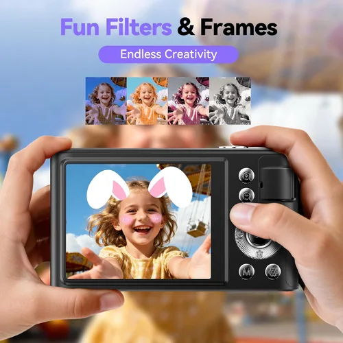 Miniatura 3 de Cámara digital 4K para niños: Cámaras de 48MP para fotografía de adolescentes - Cámara fotográfica con enfoque automático Regalos para niños de 5 a