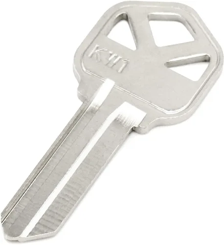 Miniatura 5 de QWORK Llaves en blanco, paquete de 50 estructuras de cobre compatibles con (KW1) Kwikset, nueva llave de metal sin cortar en blanco