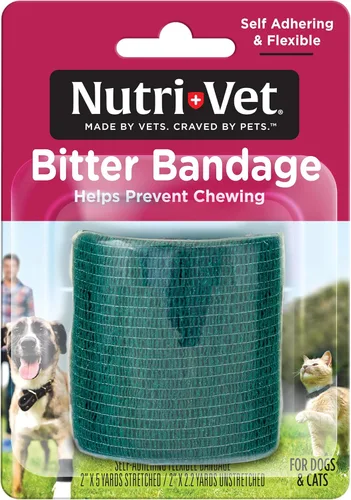 Miniatura 6 de Nutri-Vet Vendaje amargo para perros y gatos - Ayuda a prevenir la masticación - 3 pulgadas