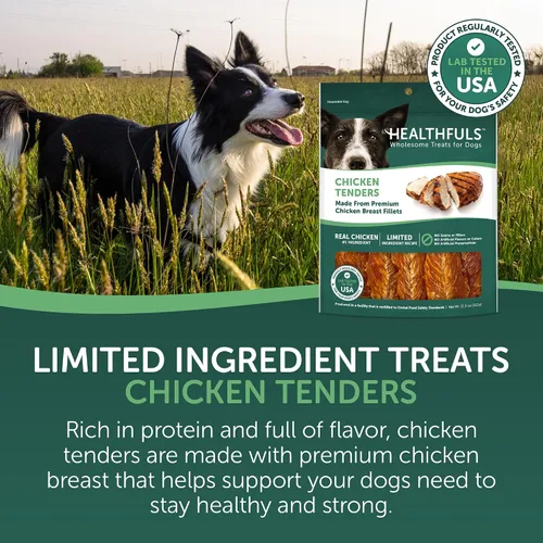 Miniatura 3 de Healthfuls Chicken Tenders - Golosinas para perros, 11 onzas