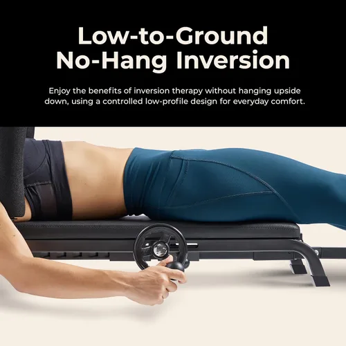 Miniatura 3 de Sunny Health & Fitness SF-BH624089 - Mesa de estiramiento y descompresión ajustable, capacidad de peso de 400 libras, ayuda con estiramiento lumbar