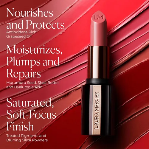 Miniatura 6 de Laura Mercier Caviar Hydra Crème Lipstick, hidratación de 16 horas y reparación de la barrera labial, uso todo el día, voluminizador, a prueba
