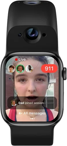 Wristcam - Smartband con cámara modular y certificación Apple MFi para Apple Watch, cámaras de 8 MP + 2 MP, fotos 4K, grabaciones de 1080p, Negro