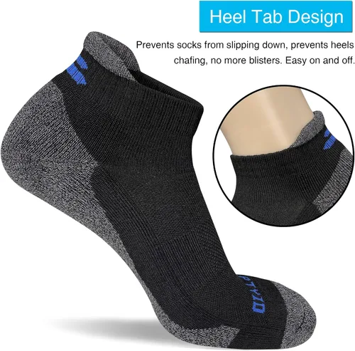 Miniatura 3 de APTYID Calcetines tobilleros acolchados para hombre (6 pares)
