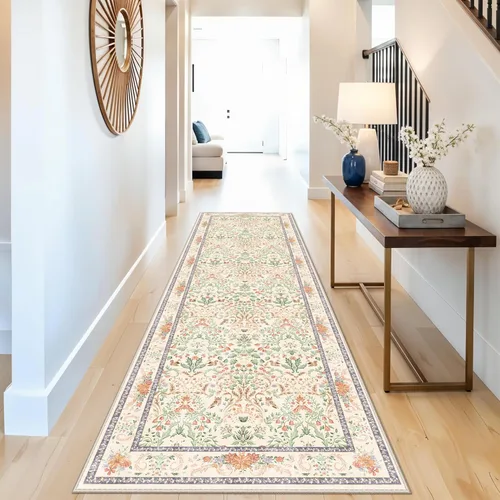 Miniatura 43 de Alfombra antideslizante lavable de 2 x 3 pies - Alfombra suave de pelo bajo para cocina, entrada y dormitorio - Tapete moderno para puerta