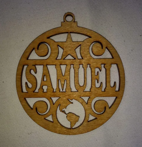 Miniatura 3 de Adorno de madera con nombre personalizado
