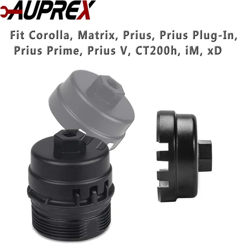 Miniatura 6 de AUPREX Herramienta de llave de filtro de aceite para Toyota Corolla, Prius, Prius Prime, Prius V, Matrix, CT200h, Scion iM/iQ/xD con motores de 1.8