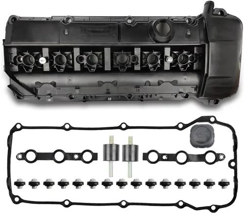 MITZONE Tapa de válvulas del motor con pernos Compatible con 09/2002-2006 BMW X5 X3 530i 525i 325i 325ci 325xi 330i 330xi 330Ci z4 Reemplazo