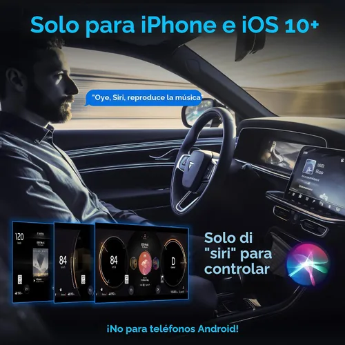 Miniatura 4 de Adaptador CarPlay Inalámbrico, Convierte de Cableado a Adaptador CarPlay Inalámbrico para iPhone, Control Inalámbrico Plug & Play CarPlay para Autos