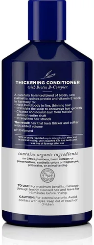 Miniatura 3 de Avalon Organics - Complejo Acondicionador Espesante, Biotina B, 14 Oz (Paquete de 2)