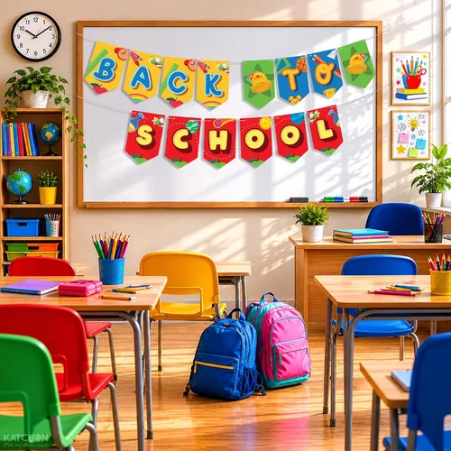 Miniatura 5 de KatchOn, Back to School Banner - 10 Feet- Pack of 1 Back to School Backdrop First Day of School Banner Welcome Back Bulletin Board Welcome