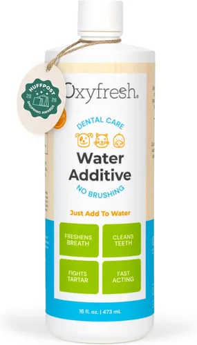 Miniatura 8 de Oxyfresh Premium Cuidado dental para mascota, aditivo para el agua, elimina el mal aliento, combate sarro, placa, solo tienes que añadirla al agua