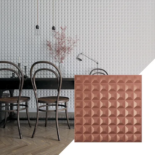 Miniatura 20 de Ekena Millwork WP20X20BRWH 19 5/8 pulgadas de ancho x 19 5/8 pulgadas de alto Bradford EnduraWall Decorativo 3D Panel de pared cubre 2.67 pies