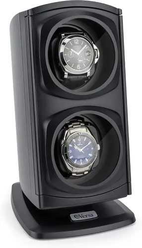 Miniatura 2 de Nueva actualización Versa, reloj de cuerda doble automática, negro