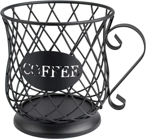TreeLen Soporte para tazas K para cápsulas de café para 35 Kcups Keurig Organizador de almacenamiento Accesorios de barra de café para mostrador,