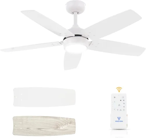 Miniatura 11 de Ventilador de techo de 36 pulgadas para habitación pequeña: Ventiladores de techo modernos con control remoto de luz - Motor CC silencioso