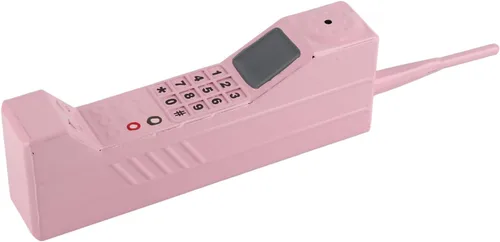 Miniatura 8 de Diydeg Teléfono móvil retro, 80S 90S Old Fashioned - Adorno de ladrillo portátil de ladrillo, accesorios fotográficos de simulación de hierro, Rosa