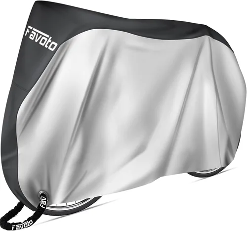 Miniatura 11 de Favoto - Funda impermeable para bicicleta al aire libre - Cubierta de bicicleta para 2 bicicletas XXL, protección contra el sol, la lluvia, el polvo