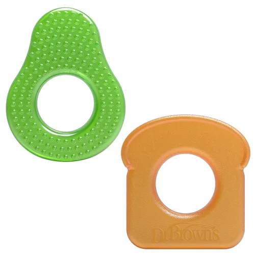 Miniatura 16 de Dr. Brown's AquaCool - Mordedor para bebé con agua, juguete refrescante para encías adoloridas, sabor manzana y piña, libre de BPA, para bebés de 3