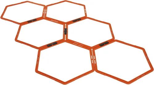 Yes4All Anillos hexagonales de agilidad/anillos de velocidad con bolsa de transporte – Anillos hexagonales, obstáculos de agilidad para