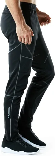 Miniatura 6 de TSLA - Pantalones deportivos de ciclismo antiviento y térmicos para hombre, forrados de vellón, para exteriores, para el invierno y clima frío