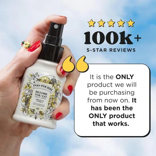 Miniatura 4 de Poo-Pourri - Spray para inodoro antes de ir, aroma cítrico original, 4 onzas líquidas