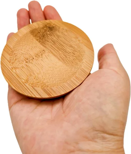 Miniatura 5 de 4 posavasos de bambú de mosaico para manualidades, bandejas de base en blanco, posavasos para beber, posavasos para plantas, placa de arte